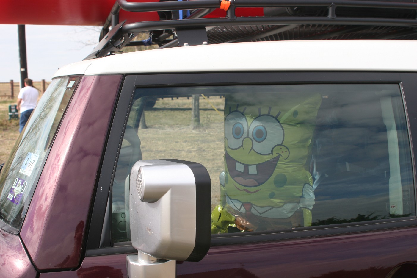 spongebob driving